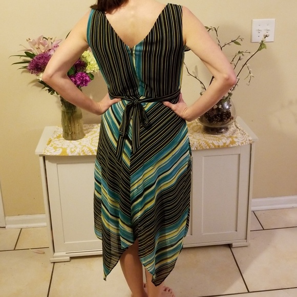 Sangria Stripe Dress Size 6 EUC - Picture 4 of 4